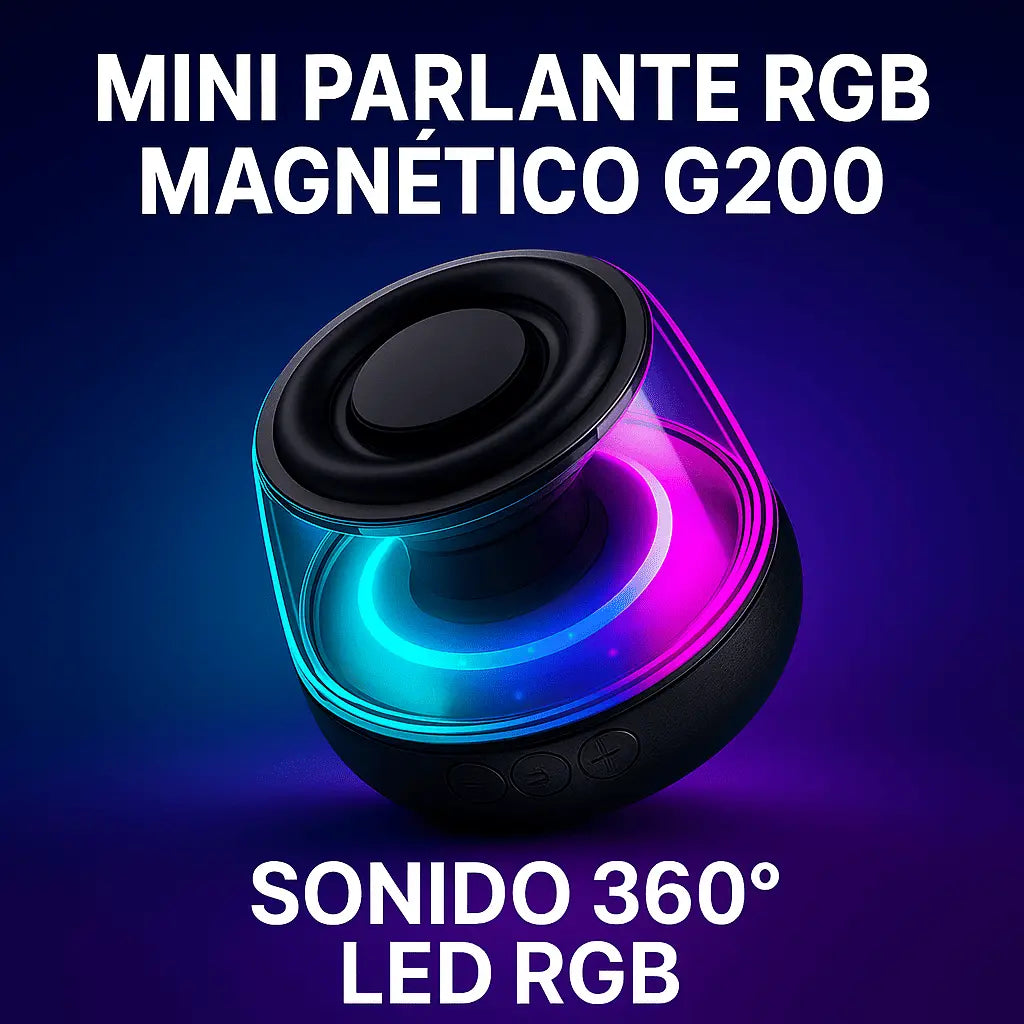 Mini Parlante RGB Magnético G200