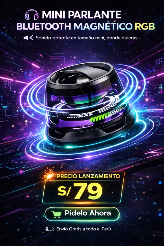 Mini Parlante RGB Magnético G200
