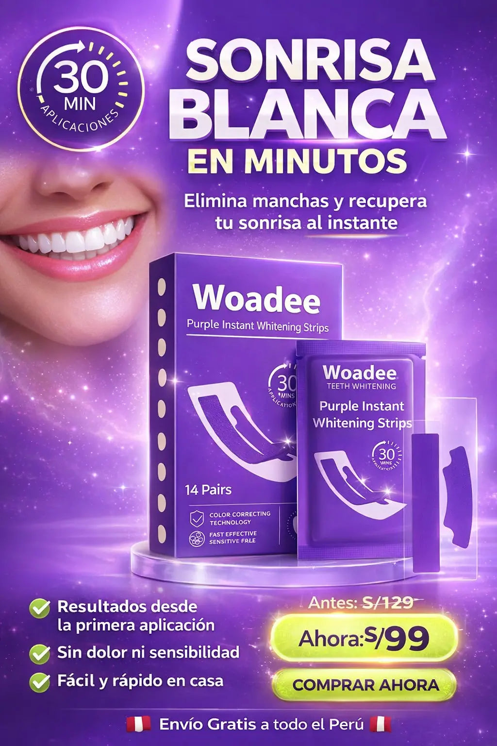 Tiras blanqueadoras dentales