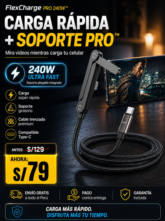 Cable y Soprte Plegables 240 W