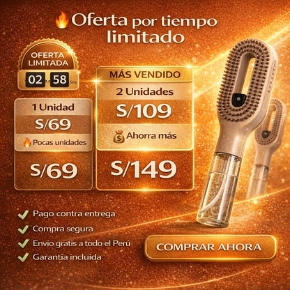 CEPILLO 2 EN 1 CON SPRAY