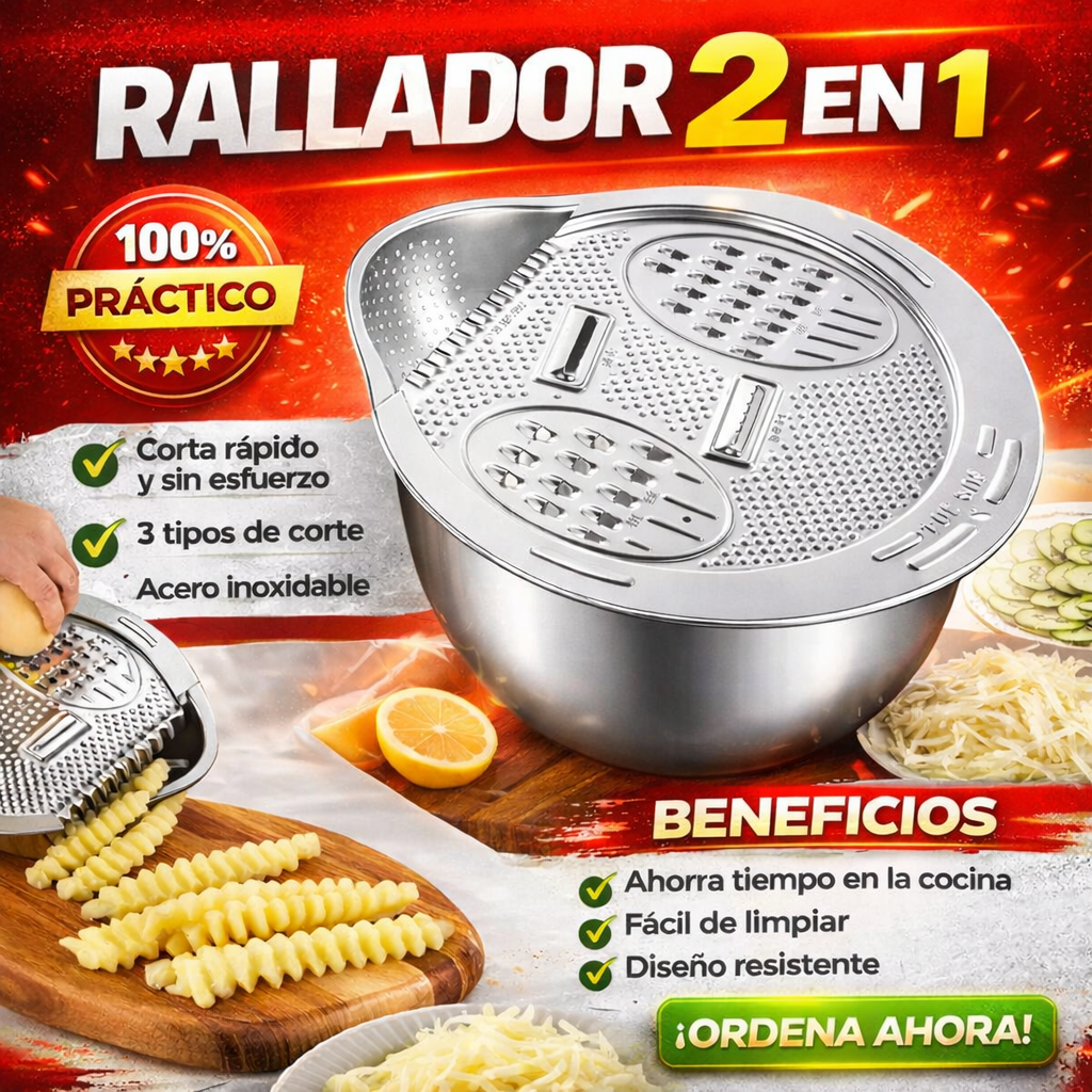 RALLADOR DE VERDURAS 3 EN 1