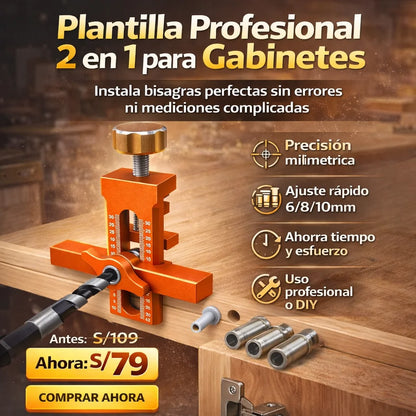 Plantilla Profesional 2 en 1 para Gabinetes
